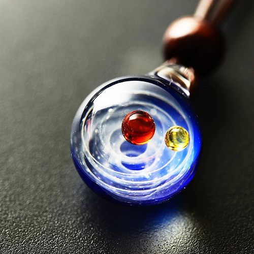 Cosmic Galaxy Glass Pendant