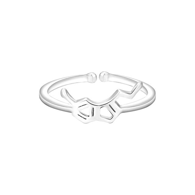 Bat Rings Handmade Spider Web Animal Tail Puzzle Jewelry Open Adjustable Encircle Ring Wholesale Bijoux