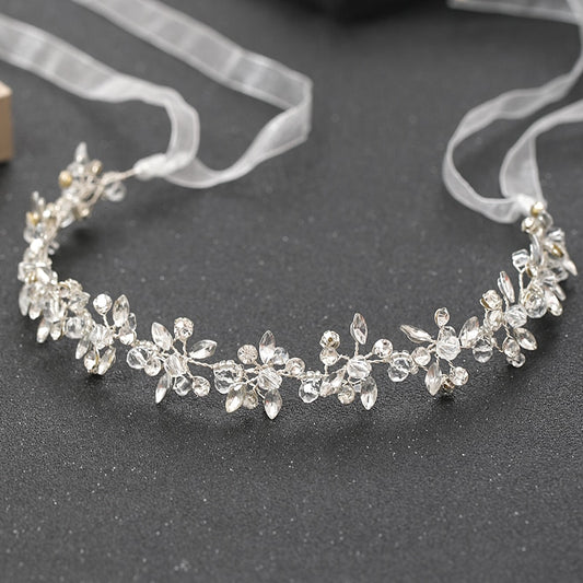 Fashion Silver Color Headbands For Handmade Crystal Rhinestone Tiaras Hairbands Wedding Hair Accessories