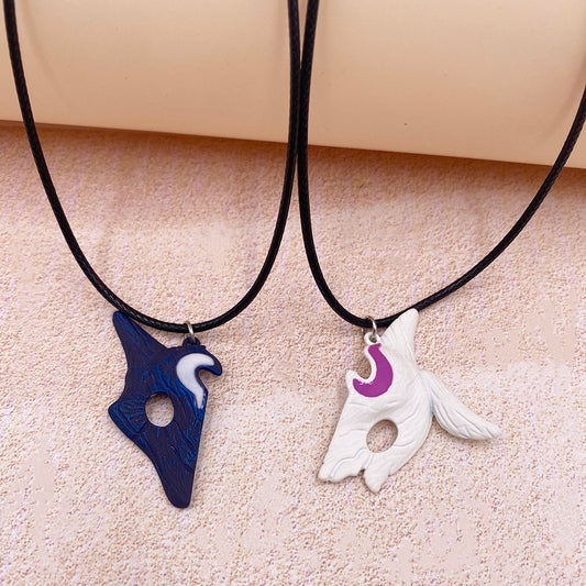 New Women Fashion Cute Animal Fox Pendant Necklaces Charm Shark Head Necklace Party Jewelry Collier Femme Couple Necklace