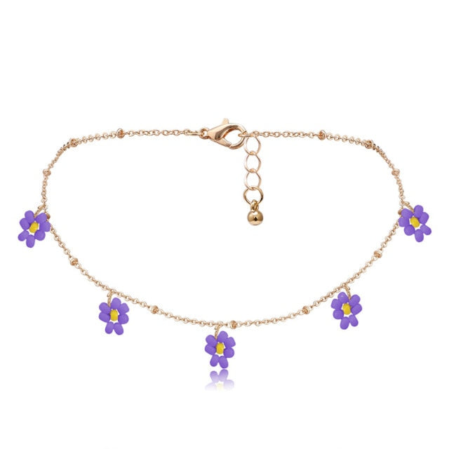Salircon Korean Flower Choker Necklace for Women Boho Acrylic Clavicle Chain Short Necklaces Fashion Jewelry 201 Trend