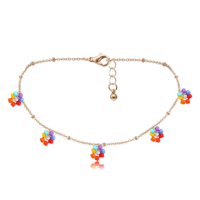 Salircon Korean Flower Choker Necklace for Women Boho Acrylic Clavicle Chain Short Necklaces Fashion Jewelry 201 Trend
