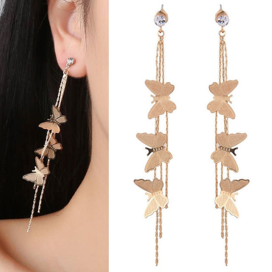 Long Dangle Earrings for Women 2021 Fashion Full Crystal Simulated Pearl Tassel Drop Earring Vintage Gold Brincos Jewelry