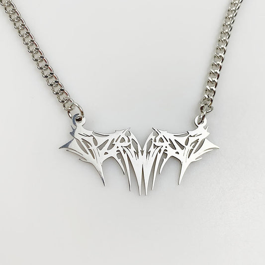 Hip Hop Rock Silver Color Metal Minimalist Thorns Pendant Necklace for Women Unisex Fashion Neck Chains Jewelry Punk Choker New