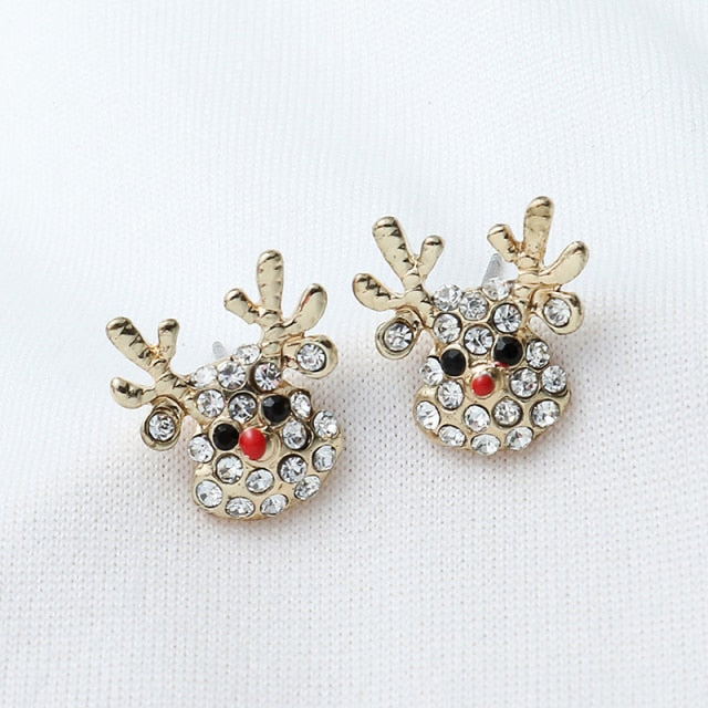 New Trendy Statement Christmas Tree Earrings For Women Santa Claus Snowman Drop Earrings Jewelry Girls Christmas Gifts Wholesale