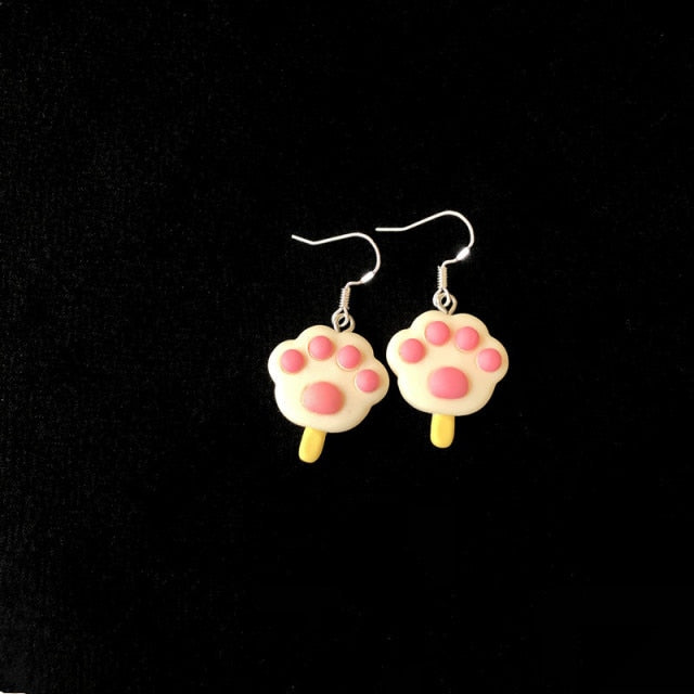 Korean Lovely Fruit Tea Cup Earrings Creative Funny Crystal Kiwi Tea Cup Cute Fun Earring Ear Jewelry personality Gift серьги