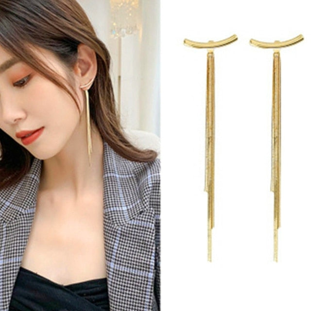 Korean Retro Asymmetric Butterfly Imitation Pearl Earrings Fashion Round Flower Brincos Long Statement Wings Earrings Jewelry