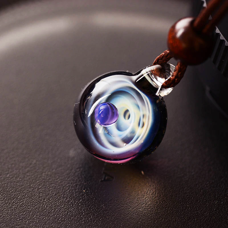 Cosmic Galaxy Glass Pendant